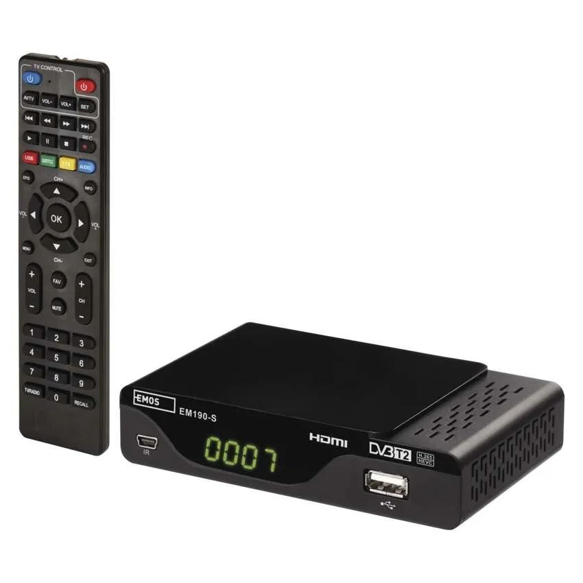 EMOS Set-top box (DVB-T2)